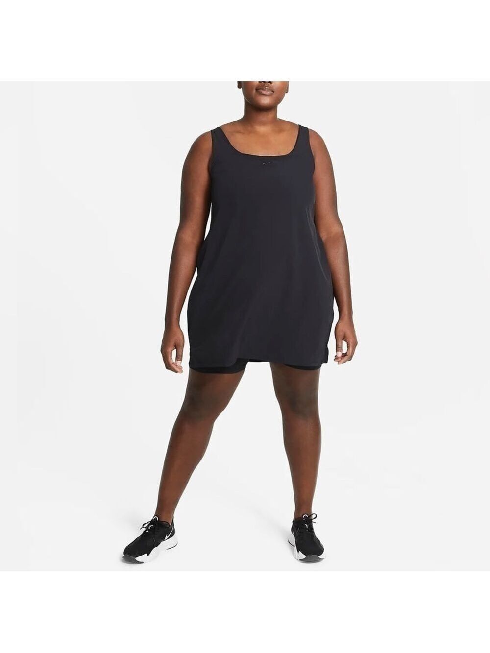 NEW Nike Plus Size Bliss Luxe Training Workout Dress with Built-In Bodysuit